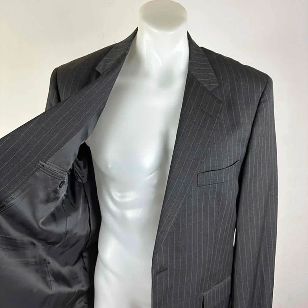 Brooks Brothers 1818 Madison Mens Pinstripe Wool Blazer Jacket Size 41R